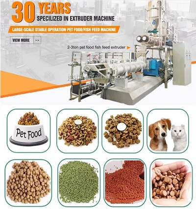 Menjar per a mascotes, gos, gat, peix, equip de producció de pellets
